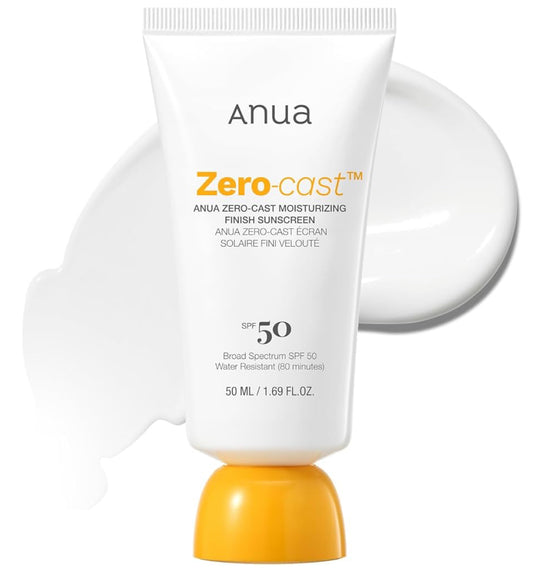 Anua Zero-Cast Moisturizing Finish Sunscreen SPF 50