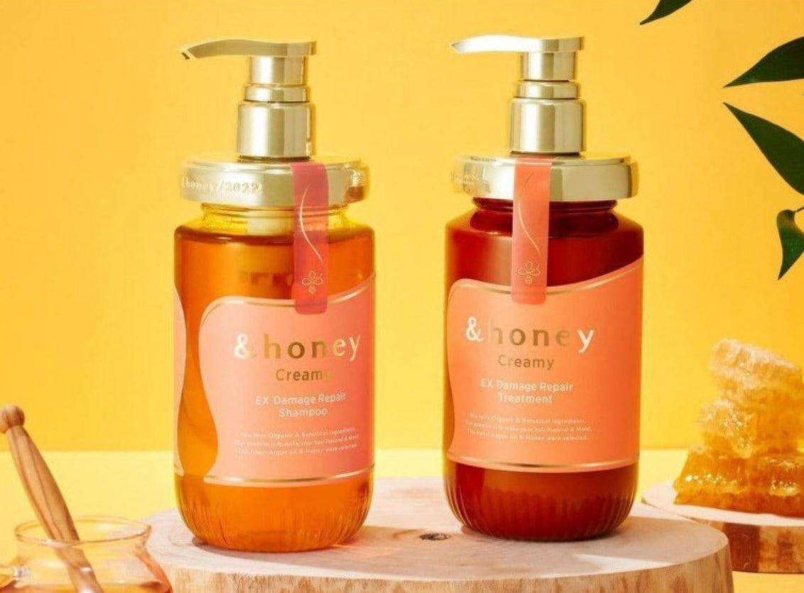 & Honey Creamy EX Damage Repair Shampoo and Treatment