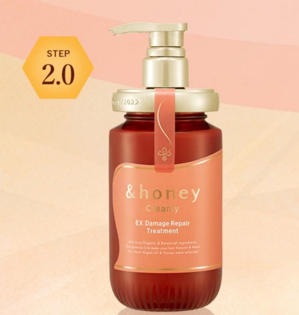 & Honey Creamy EX Damage Repair Shampoo and Treatment