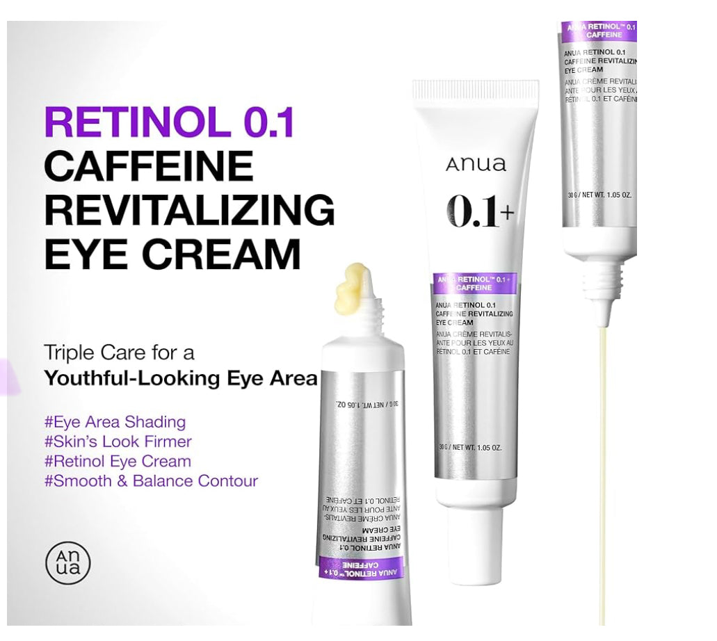 Anua Retinol 0.1 Caffeine Revitalizing Eye Cream