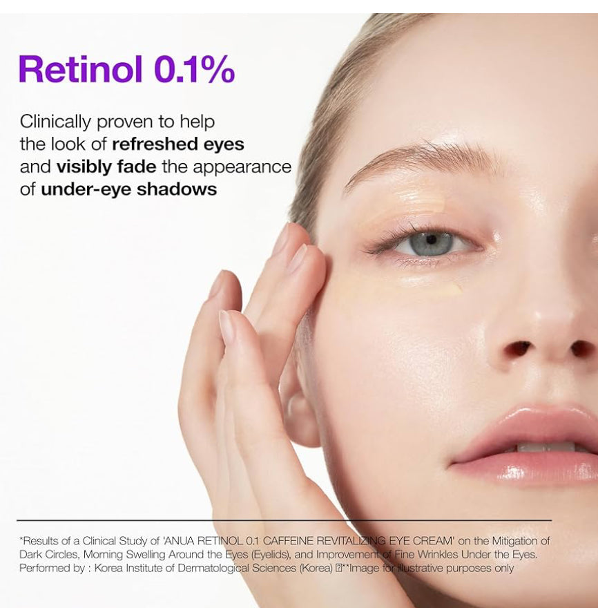 Anua Retinol 0.1 Caffeine Revitalizing Eye Cream