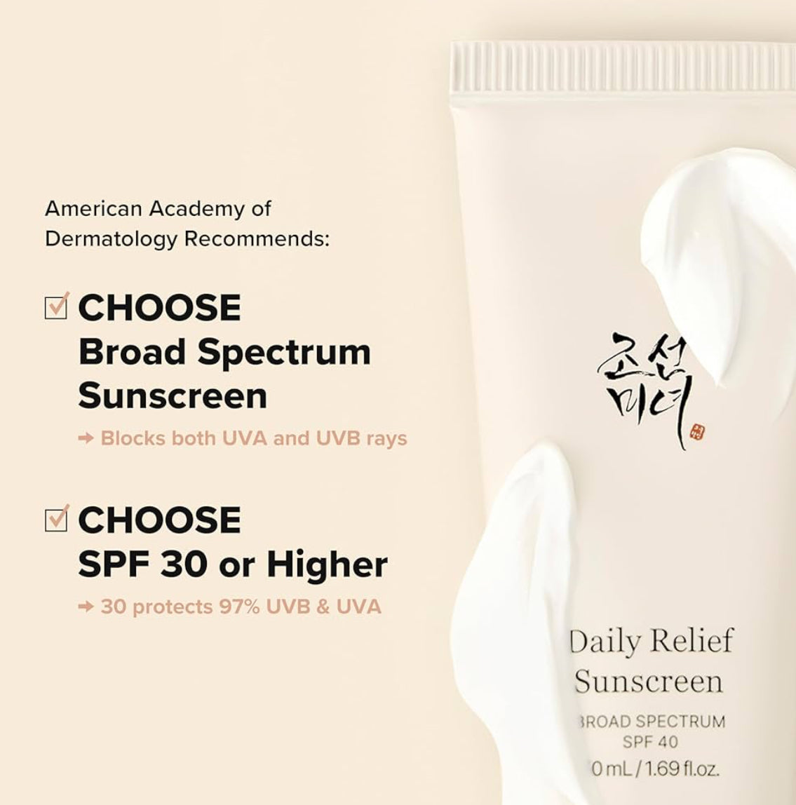 Beauty of Joseon Daily Relief Sunscreen with Broad Spectrum SPF 40